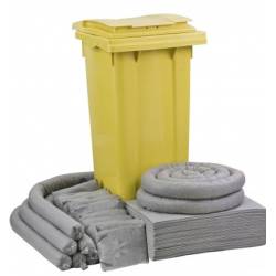 Mobilny zestaw sorbentów uniwersalnych WHEELY 120 L, absorpcja 112l